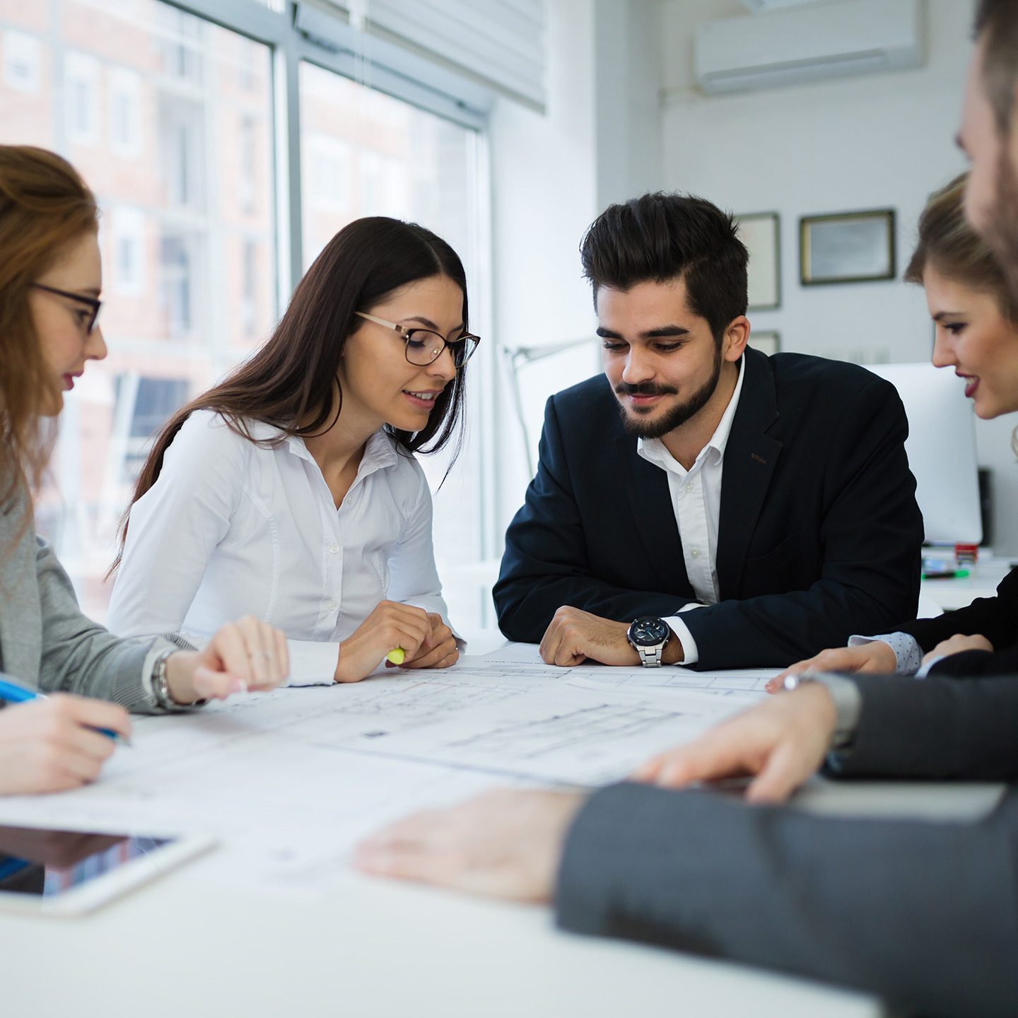 business professionals working together 